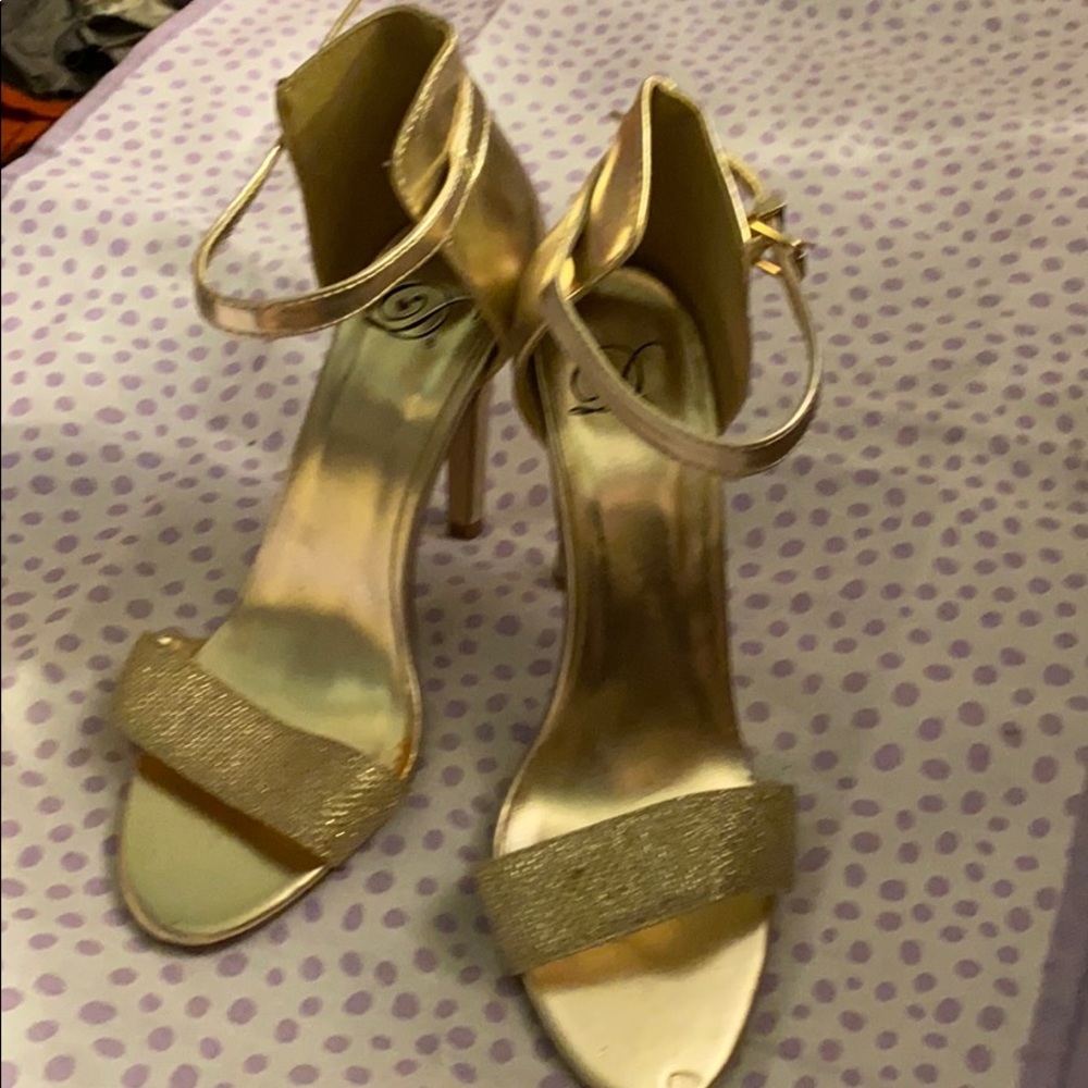 Gold heels